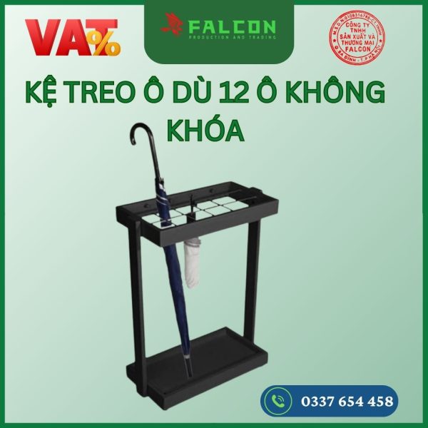 Kệ đựng ô dù 12 ô không khóa