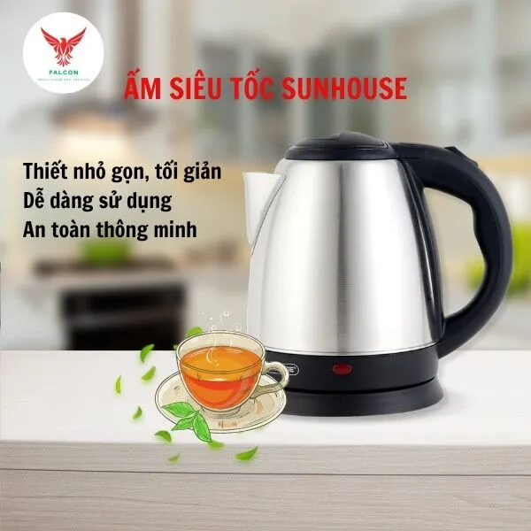 Falcon cung cấp ấm siêu tốc Sunhouse cao cấp cho khách sạn của bạn