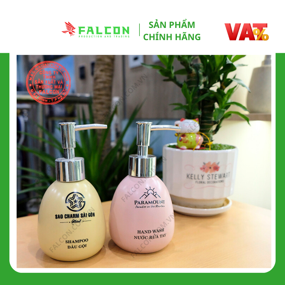 Bình đựng dung dịch dầu gội sữa tắm - Dự án Sao Charm