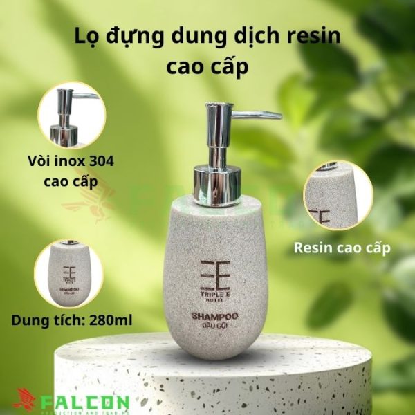Bình đựng dung dịch resin vòi inox 304