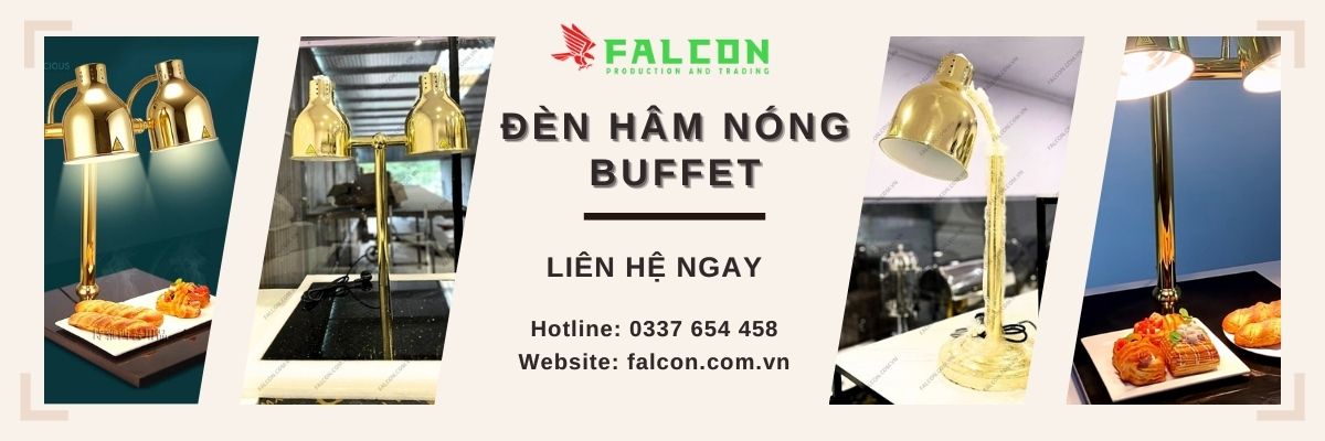 Falcon cung cấp đa dạng các loại đèn hâm nóng buffet cho nhà hàng, khách sạn
