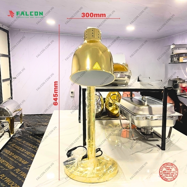 Falcon cung cấp đèn hâm thức ăn 1 bóng cho tiệc buffet nhà hàng, khách sạn