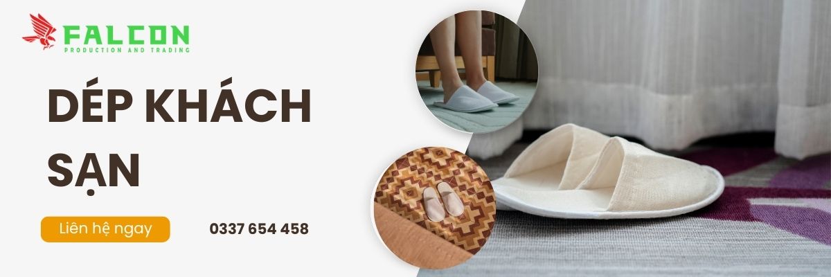 Falcon cung cấp đa dạng các loại dép khách sạn từ 2 - 5 sao