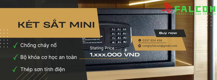 Falcon cung cấp các mẫu két sắt chống cháy nổ tiêu chuẩn ISO 9000 an toàn