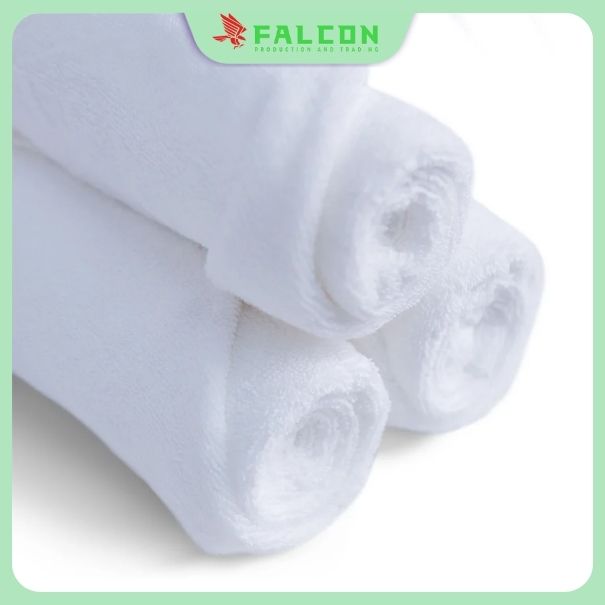 Khăn lau tay khách sạn vải cotton trắng 34x34