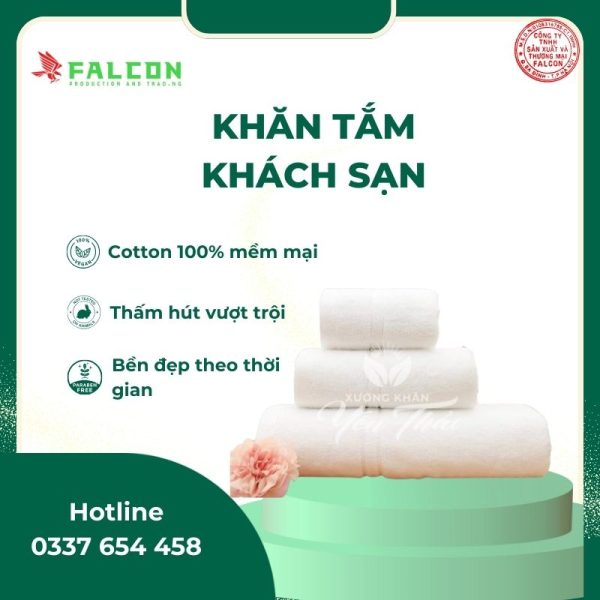 Khăn tắm khách sạn cotton 100% cao cấp