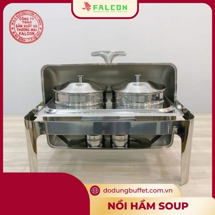 Nồi hâm soup tròn 2 ngăn