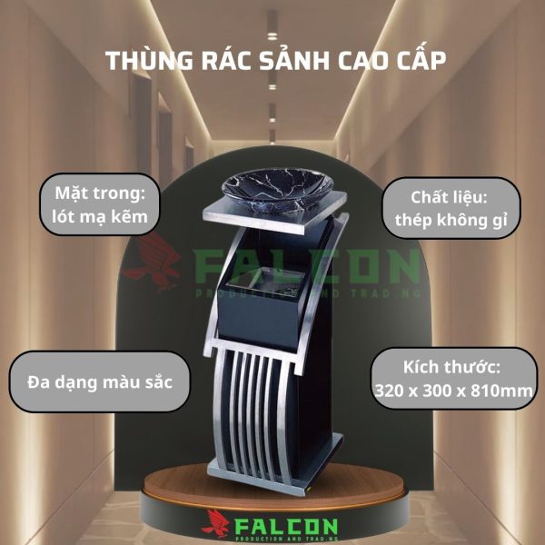 Thùng rác sảnh cao cấp khách sạn